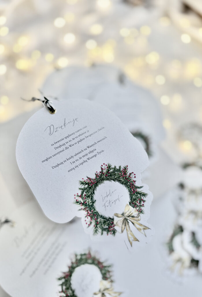 Podziękowanie za sesję zdjęciową- White Christmas