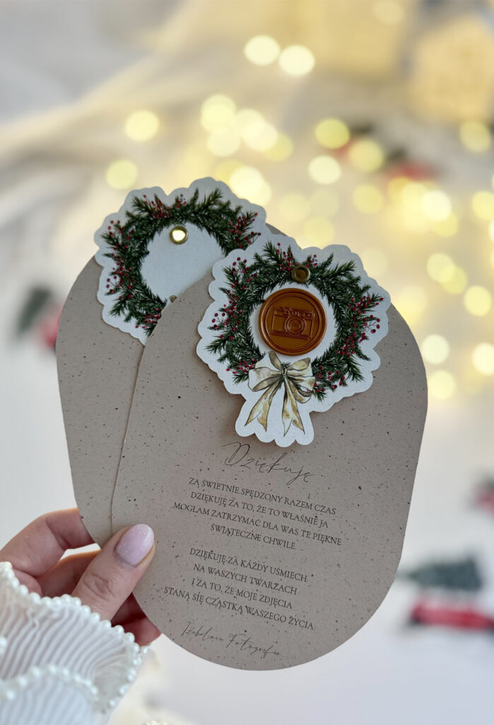 Podziękowanie za sesję zdjęciową- Christmas Wreath